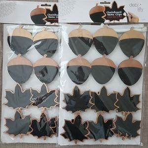 New Debi Lilly Fall Chalkboard Name Clips